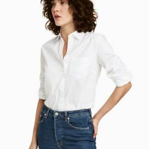 H & M white button up